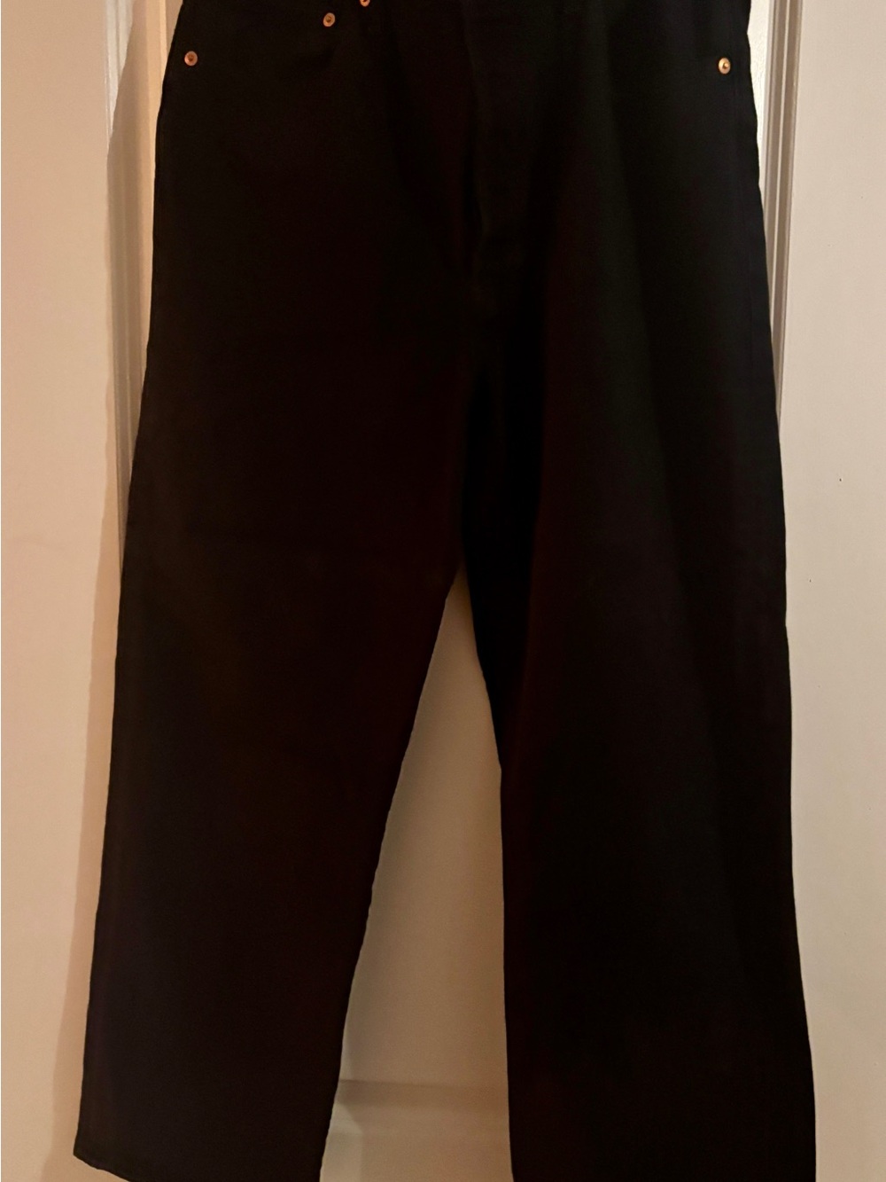 Women's Black Straight-Leg Jeans